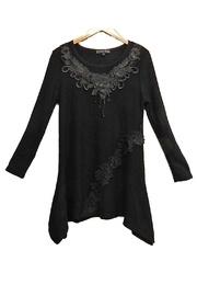  Black Flower Tunic