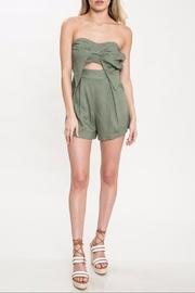  Strapless Olive Romper