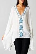  Embroidered Tunic Top