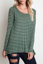  Striped Long-sleeve Top