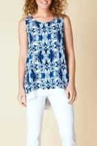  Blissfully Blue Tunic Top