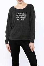  Charcoal Pullover Top