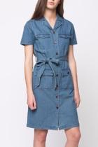  Short Sleeve Denim Dress