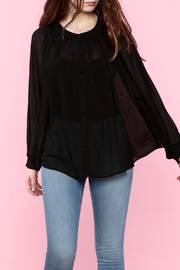  Black Long-sleeve Blouse