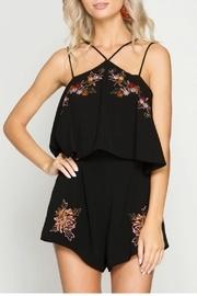  Ruffled Lared Romper