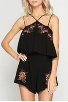  Ruffled Lared Romper