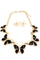  Butterfly Necklace Set