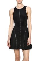  Zipper Mesh Scuba Dress