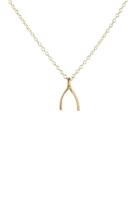  Wishbone Charm Necklace