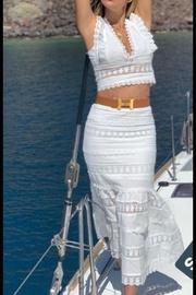  Lace Trim Skirt-set