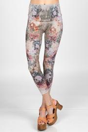  Leggings With Dancing Peonies Sublimation Print