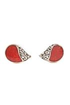  Coral Stud Earrings