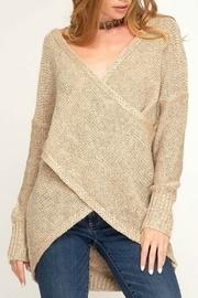  Surplice Sweater Top
