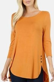  Mustard Button-detail Top