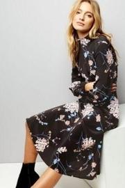  Black Hydrangea Dress