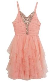  Cascade Mesh Dress