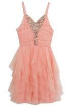  Cascade Mesh Dress
