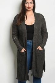  Curvy Gray Cardigan
