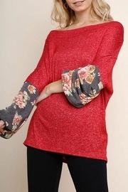  Floral Heathered Tunic