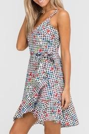  Gingham Floral Dress