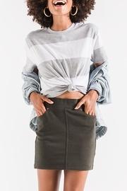  Olive Knit Skirt