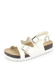  White Cork Sandal