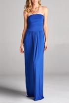  Casual Strapless Maxi Dress