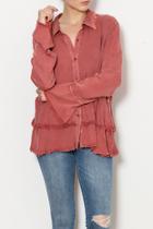  Long Sleeve Distressed Shirt
