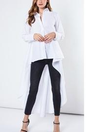  Hilo Fishtail Button-down-blouse