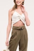  Front-twist Cropped Cami