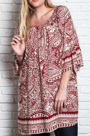 Paisley Shift Plus Top