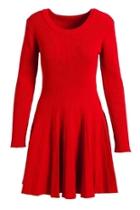  Fit-and-flare Sweater Dress