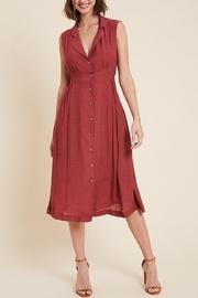  Open-back Button-down Midi-dress