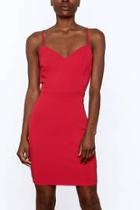  Bold Red Strappy Dress
