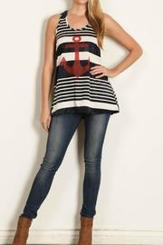  Tiedie Stripe Anchor Tunic