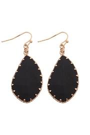  Faceted-leaf-shape Drop-earrings