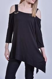  A-symmwetrical Black Tunic