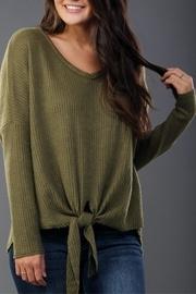  Olive Tie-front Thermal