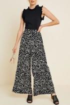  Dotted Wide-leg Pant