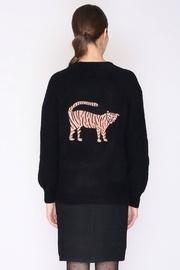  Tiger Embroidered Cardigan