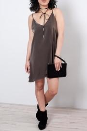  Low-back Satin Dress