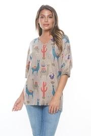 Llama Knit Top