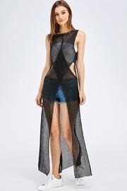  Mettalic Knit Dress
