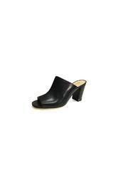  Leather Peeptoe Mule
