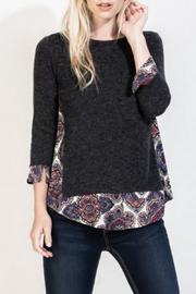  Mosaic Print Top