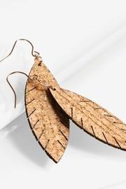  Cork Leaf Earring