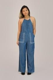  Denim Pocket Jumpsuit
