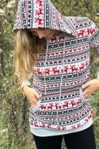  Reindeer Hooded Sweater