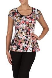  Daisy Print Peplum Top