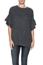  Flutter Sleeve Sweater